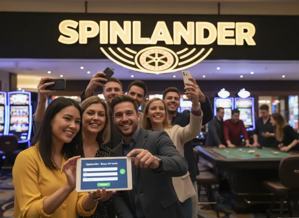Spinlander registrering guide för konto och verifiering